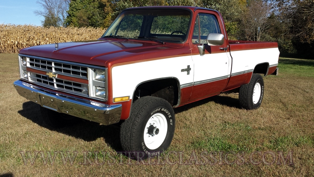 1987 87 Chevrolet Chevy K20 3/4 ton 4x4 Four Wheel Drive Cummins NV4500 ...